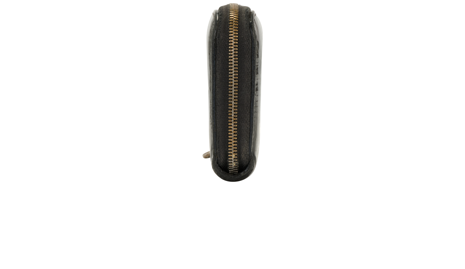 Cartier Long Zipped Wallet, &pound;110, Accessories, Black, Patent Leather, Bottom view